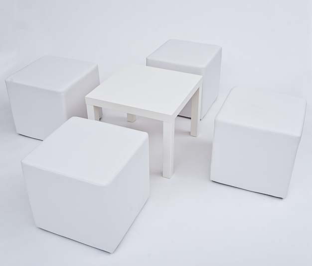 Kunstleder Sitzwürfel - 45x45x45cm – Bild 3