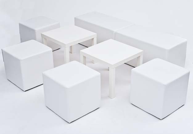 Kunstleder Sitzwürfel - 45x45x45cm – Bild 4