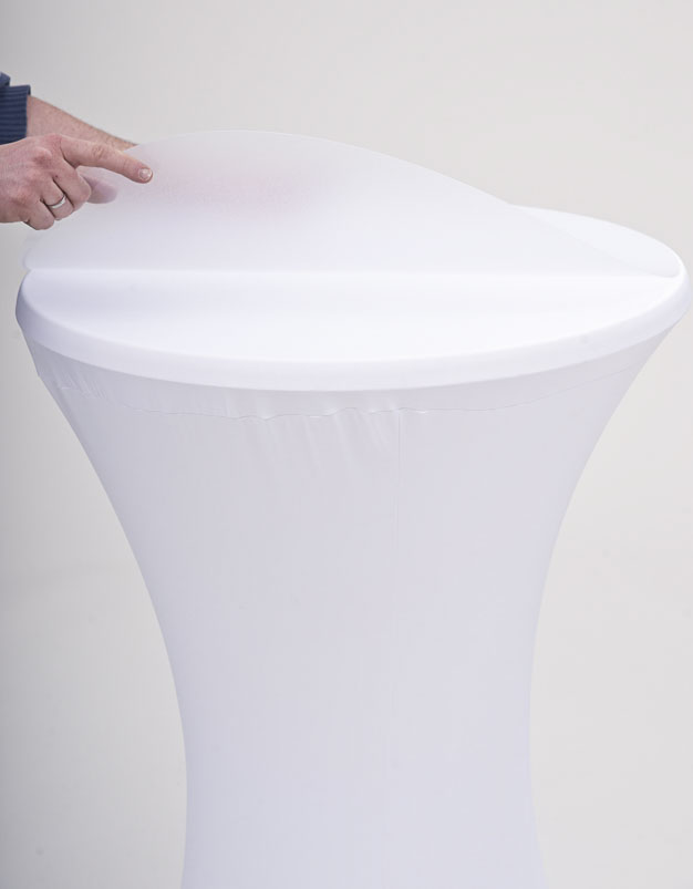 Protecttop für Stehtischhusse d 70 cm – Bild 3